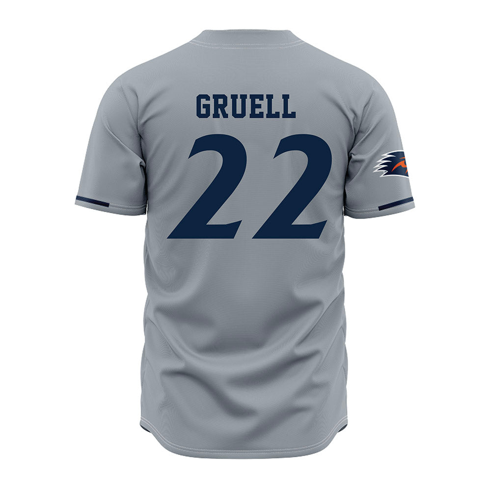 UTSA - NCAA Baseball : Garrett Gruell - Grey Jersey-1