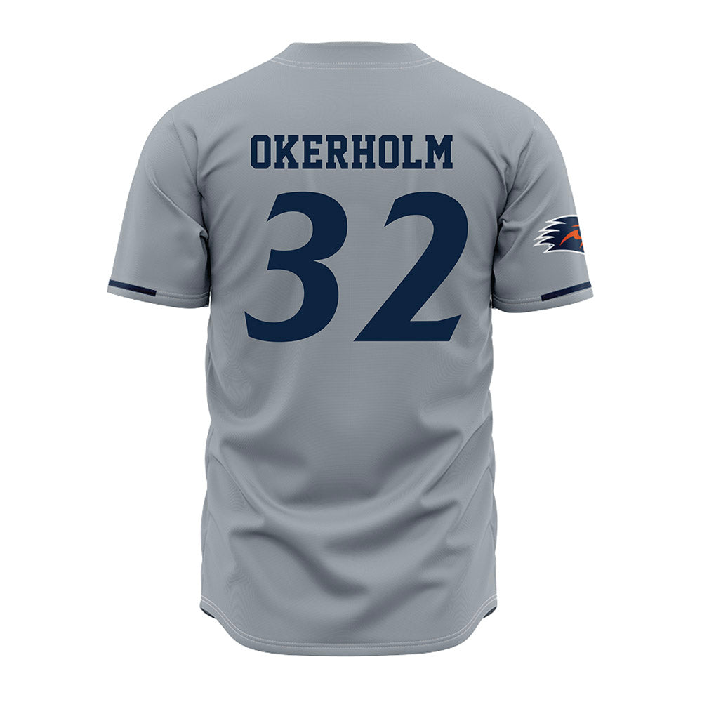 UTSA - NCAA Baseball : Christian Okerholm - Grey Jersey-1