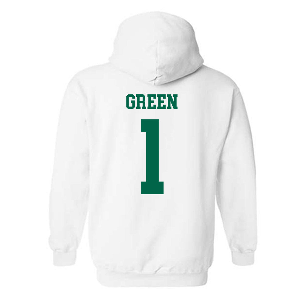 USF - NCAA Men's Basketball : DeAnte Green - Classic Shersey Hooded Sweatshirt-1
