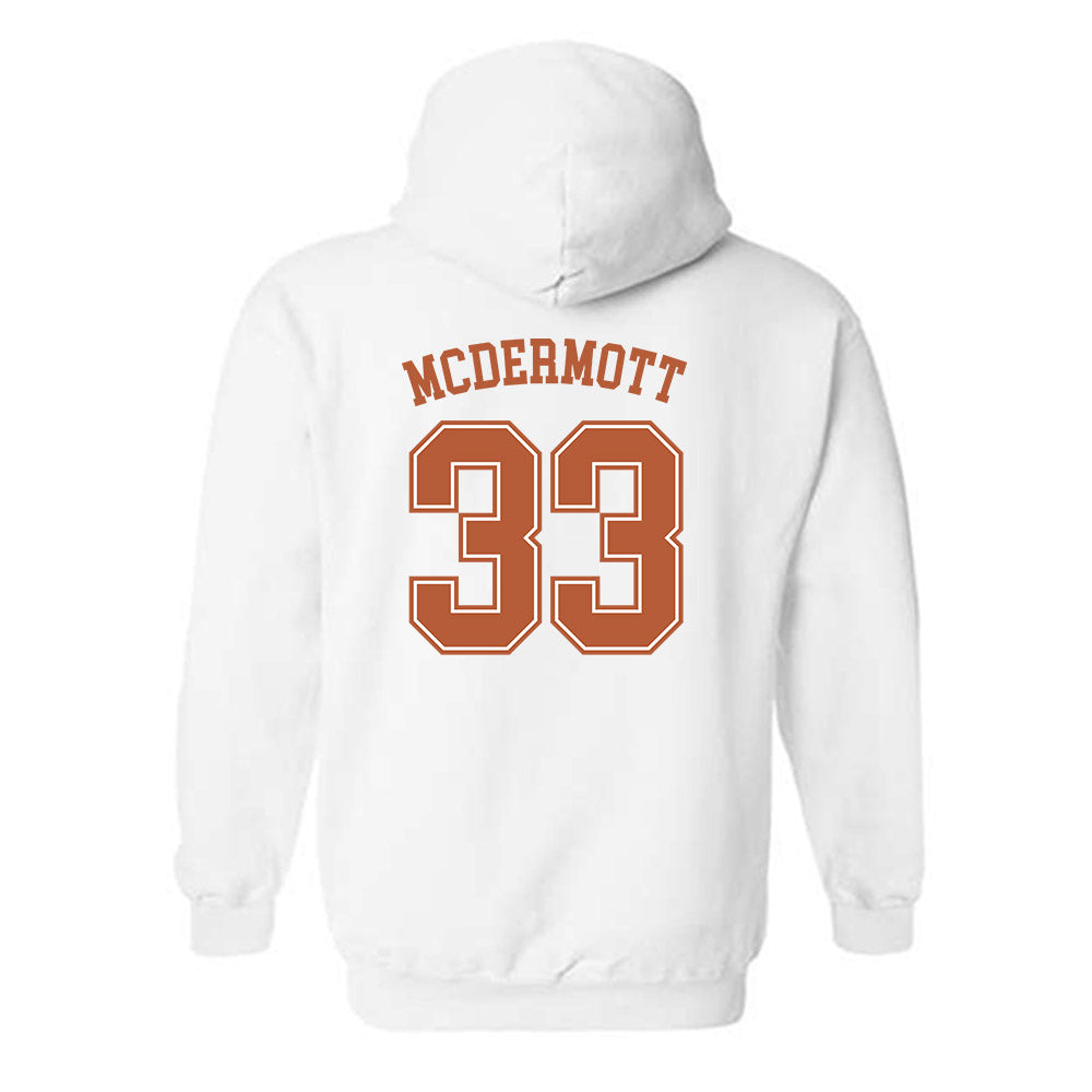 Texas - NCAA Men's Basketball : Anthon McDermott - Sports Shersey Hooded Sweatshirt-1