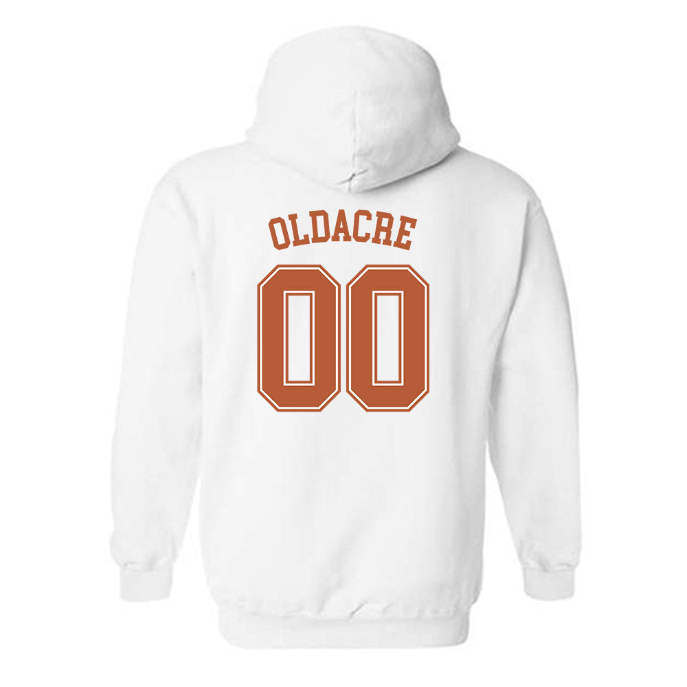 Texas - NCAA Women's Basketball : Kyla Oldacre - Sports Shersey Hooded Sweatshirt-1