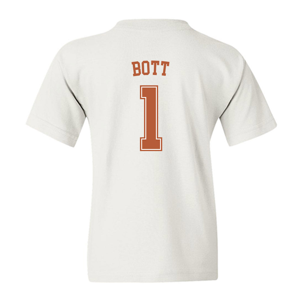 Texas - NCAA Men's Basketball : Cole Bott - Sports Shersey Youth T-Shirt-1
