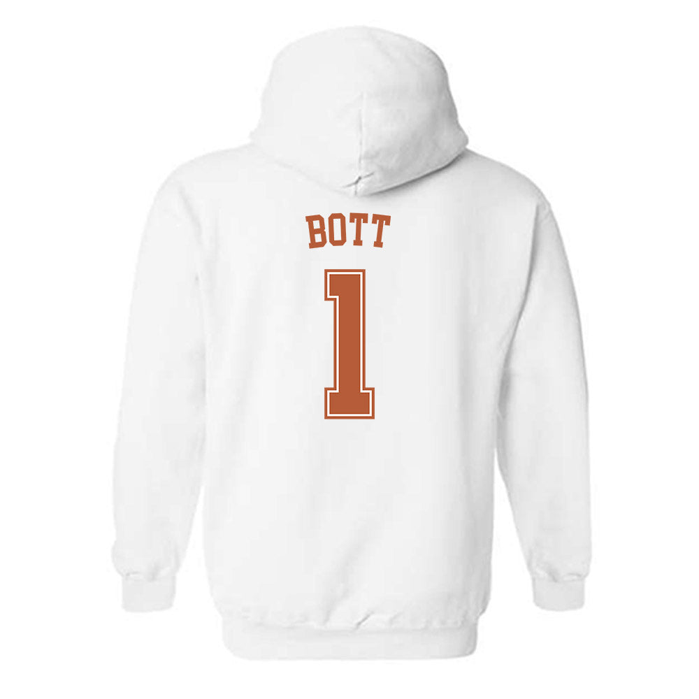 Texas - NCAA Men's Basketball : Cole Bott - Sports Shersey Hooded Sweatshirt-1