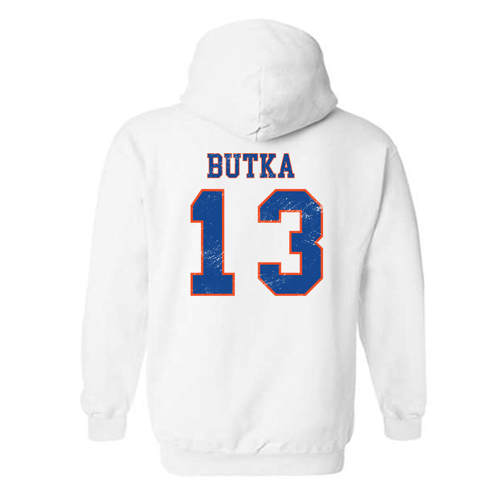 Boise State - NCAA Men's Basketball : Dovydas Butka - Sport Shersey Hooded Sweatshirt-1