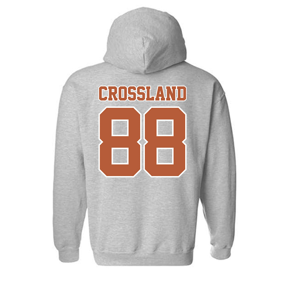 Texas - NCAA Baseball : Brett Crossland - Sports Shersey Hooded Sweatshirt-1