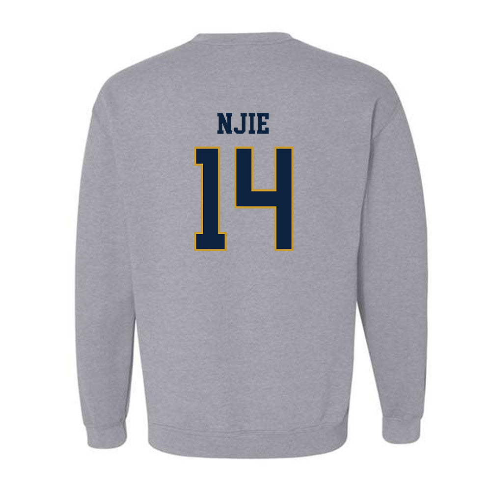 Notre Dame - NCAA Men's Basketball : Kebba Njie - Sports Shersey Crewneck Sweatshirt-1