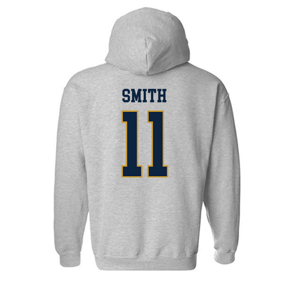 Notre Dame - NCAA Women's Basketball : Jordyn Smith - Sports Shersey Hooded Sweatshirt-1