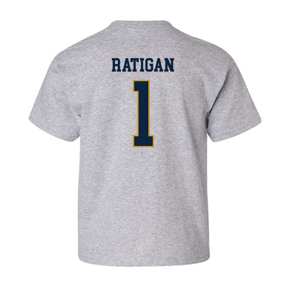 Notre Dame - NCAA Women's Basketball : Kelly Ratigan - Sports Shersey Youth T-Shirt-1