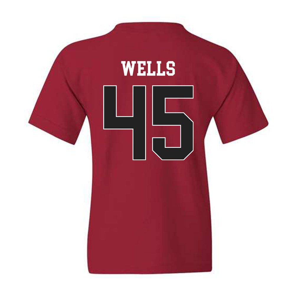 Arkansas - NCAA Softball : Jayden Wells - Youth T-Shirt Sports Shersey
