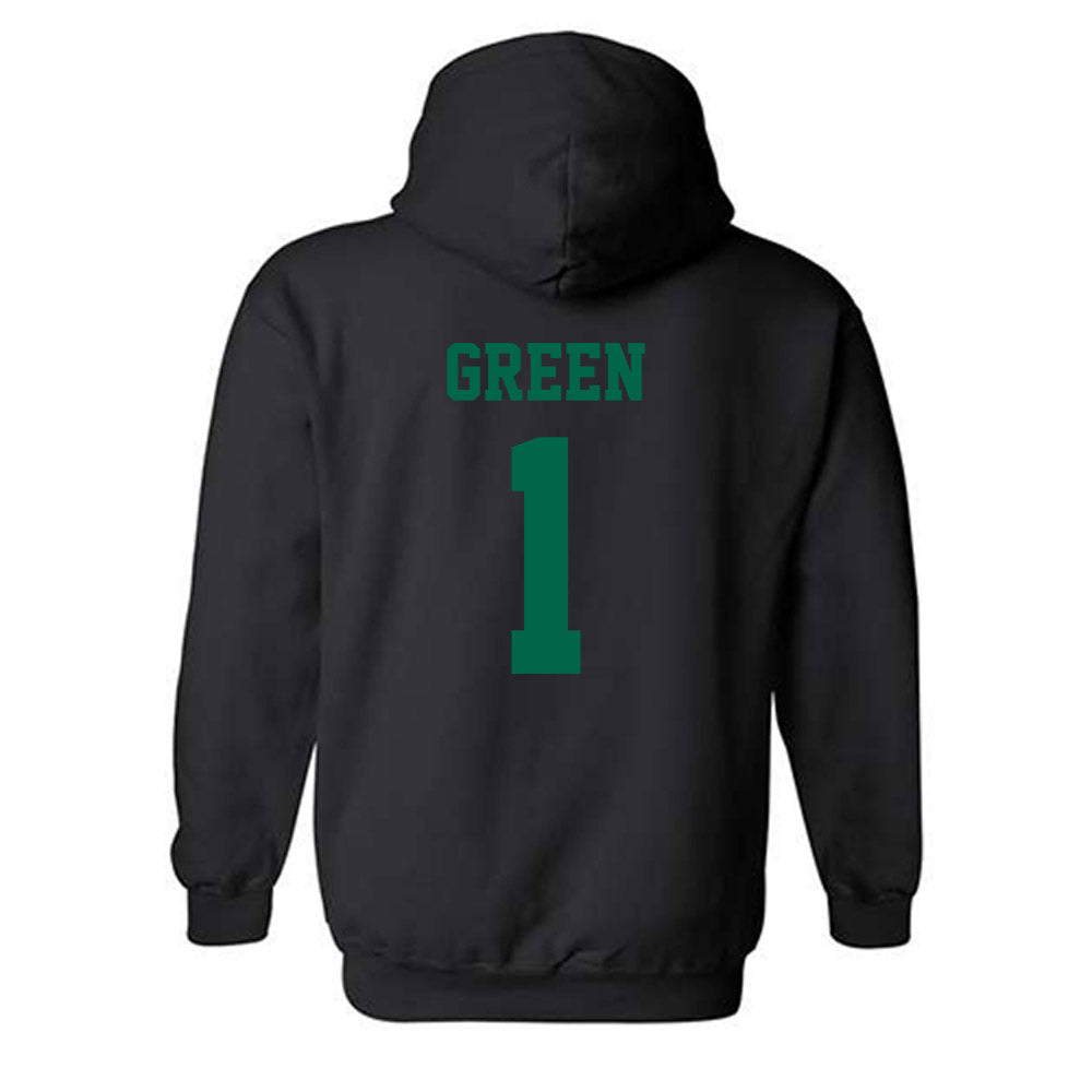 USF - NCAA Men's Basketball : DeAnte Green - Classic Shersey Hooded Sweatshirt-1