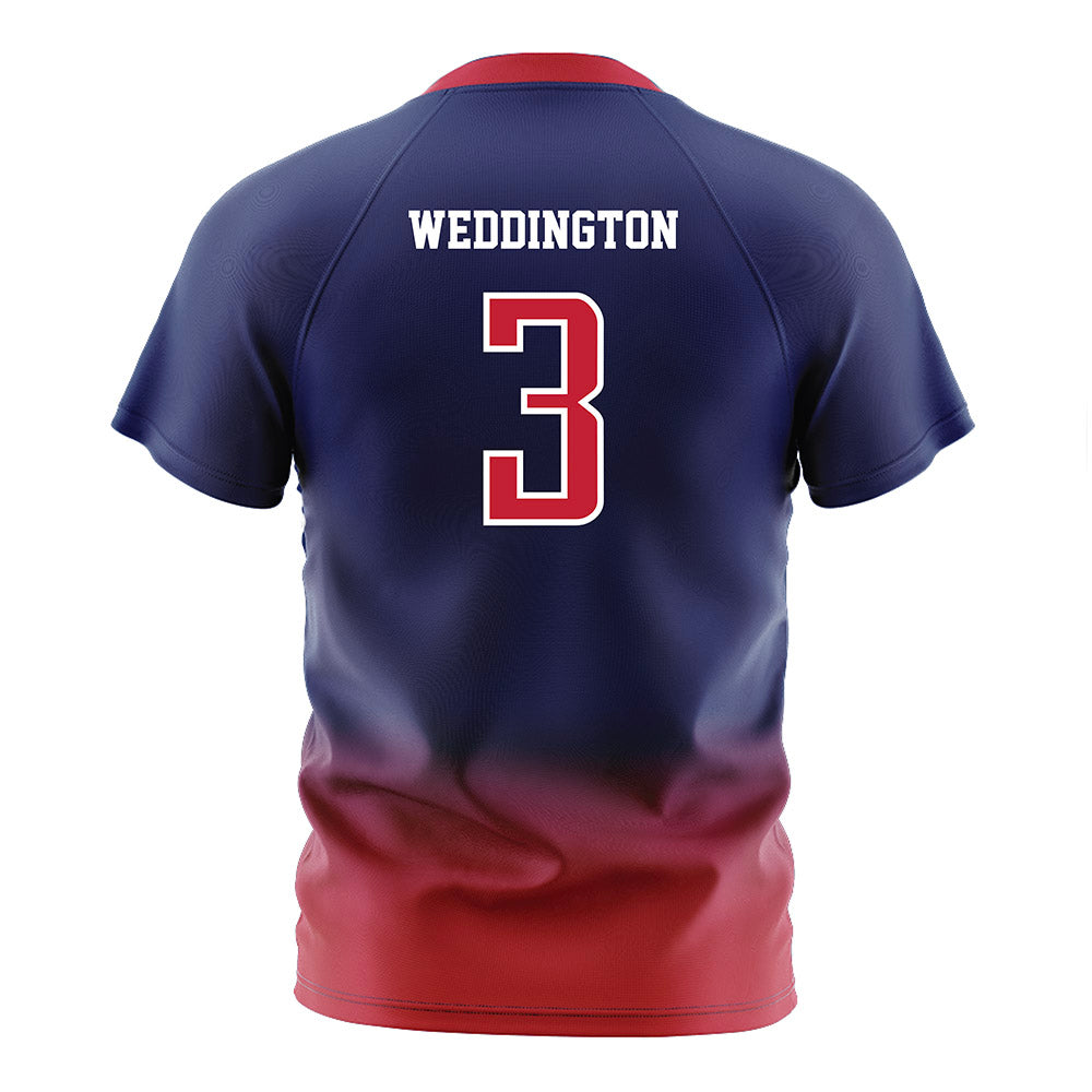 Arizona - NCAA Women's Soccer : Shanti Weddington - Navy Soccer Jersey