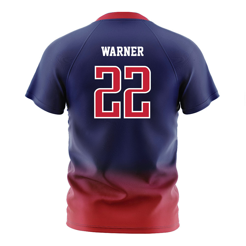 Arizona - NCAA Women's Soccer : Amiya Warner - Navy Soccer Jersey-1
