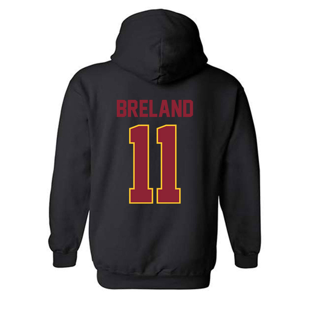 Iowa State - NCAA Football : Willie Breland - Classic Shersey Hooded Sweatshirt-1