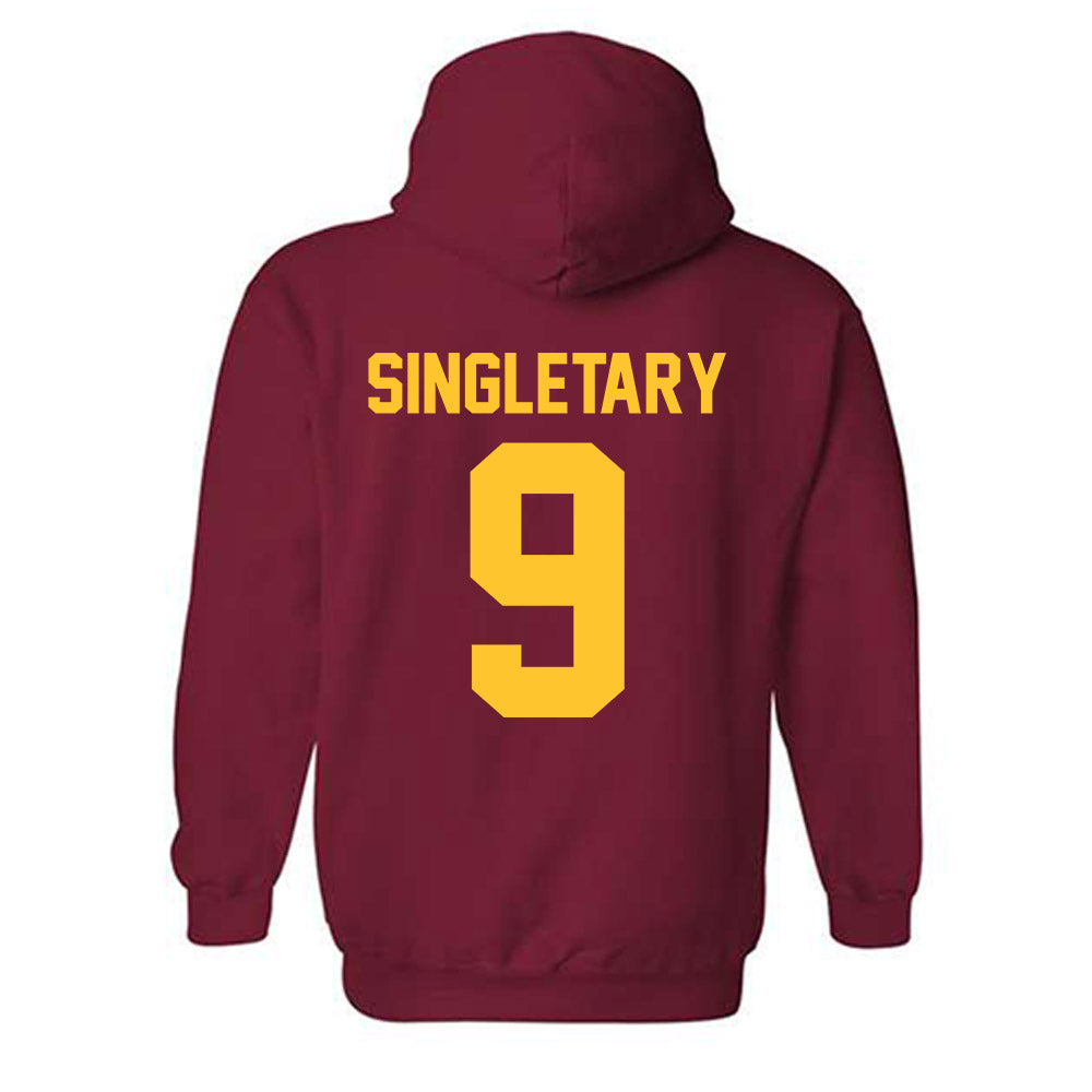 Iowa State - NCAA Football : Jaheim Singletary - Classic Shersey Hooded Sweatshirt-1