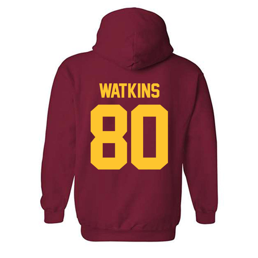 Iowa State - NCAA Football : Malcolm Watkins - Classic Shersey Hooded Sweatshirt-1