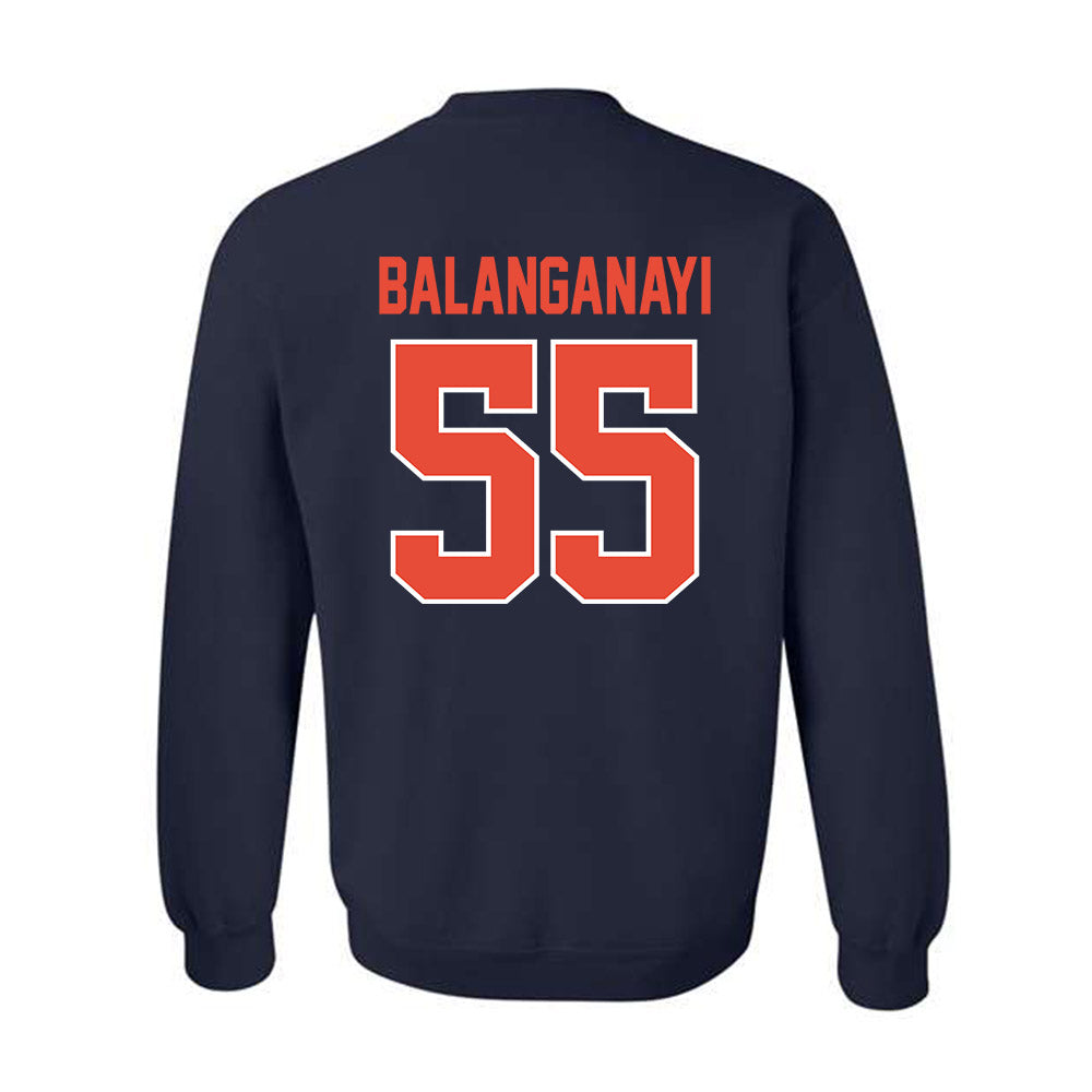 Illinois - NCAA Football : Tony Balanganayi - Classic Shersey Crewneck Sweatshirt-1