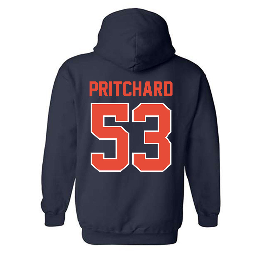 Illinois - NCAA Football : Kai Pritchard - Classic Shersey Hooded Sweatshirt-1