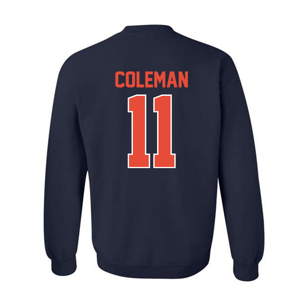 Illinois - NCAA Men's Basketball : Quentin Coleman - Classic Shersey Crewneck Sweatshirt-1