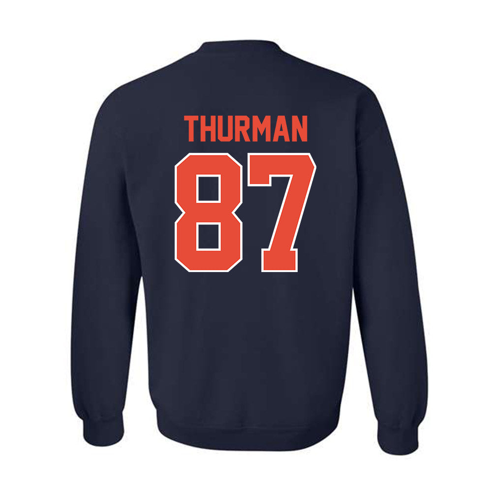 Illinois - NCAA Football : BJ Thurman - Classic Shersey Crewneck Sweatshirt-1