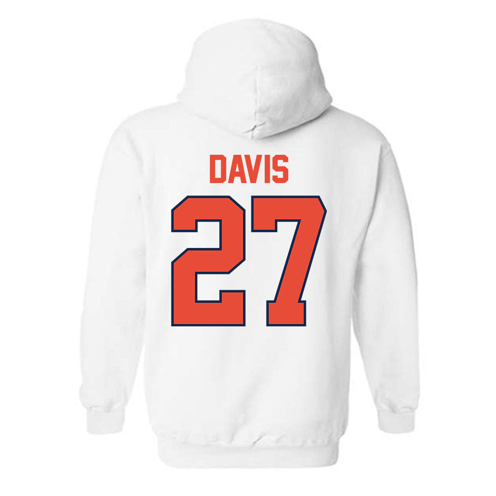 Illinois - NCAA Men's Basketball : Landon Davis - Classic Shersey Hooded Sweatshirt-1
