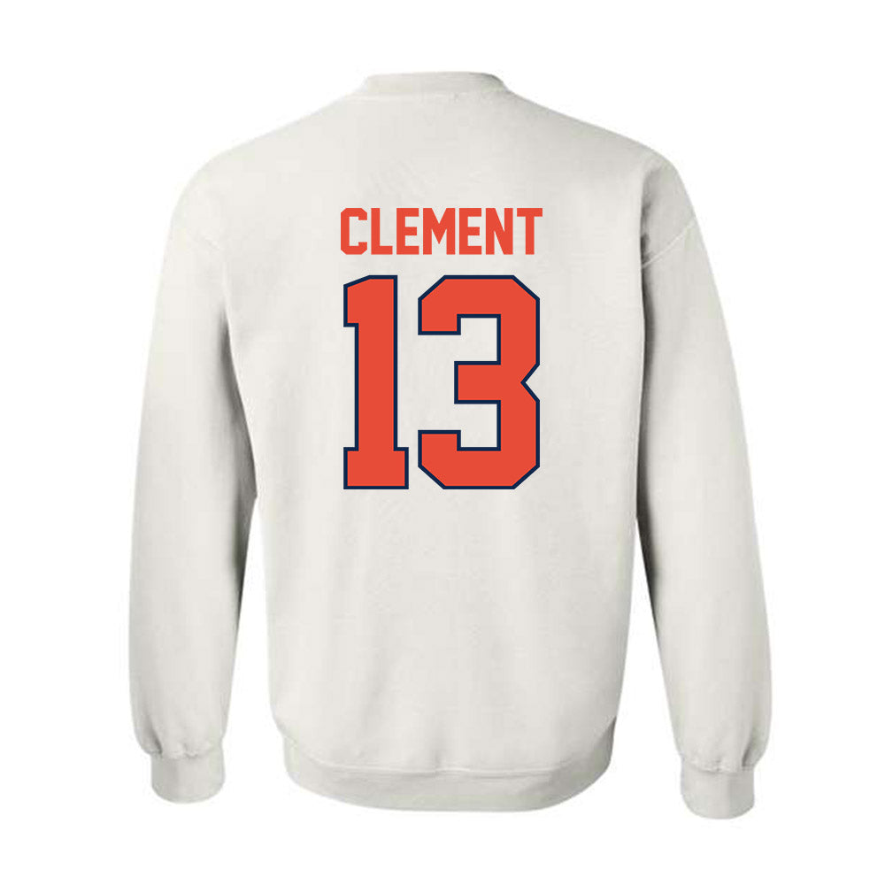 Illinois - NCAA Football : Hudson Clement - Classic Shersey Crewneck Sweatshirt-1