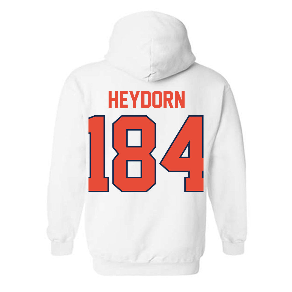 Illinois - NCAA Wrestling : Charlie Heydorn - Classic Shersey Hooded Sweatshirt-1