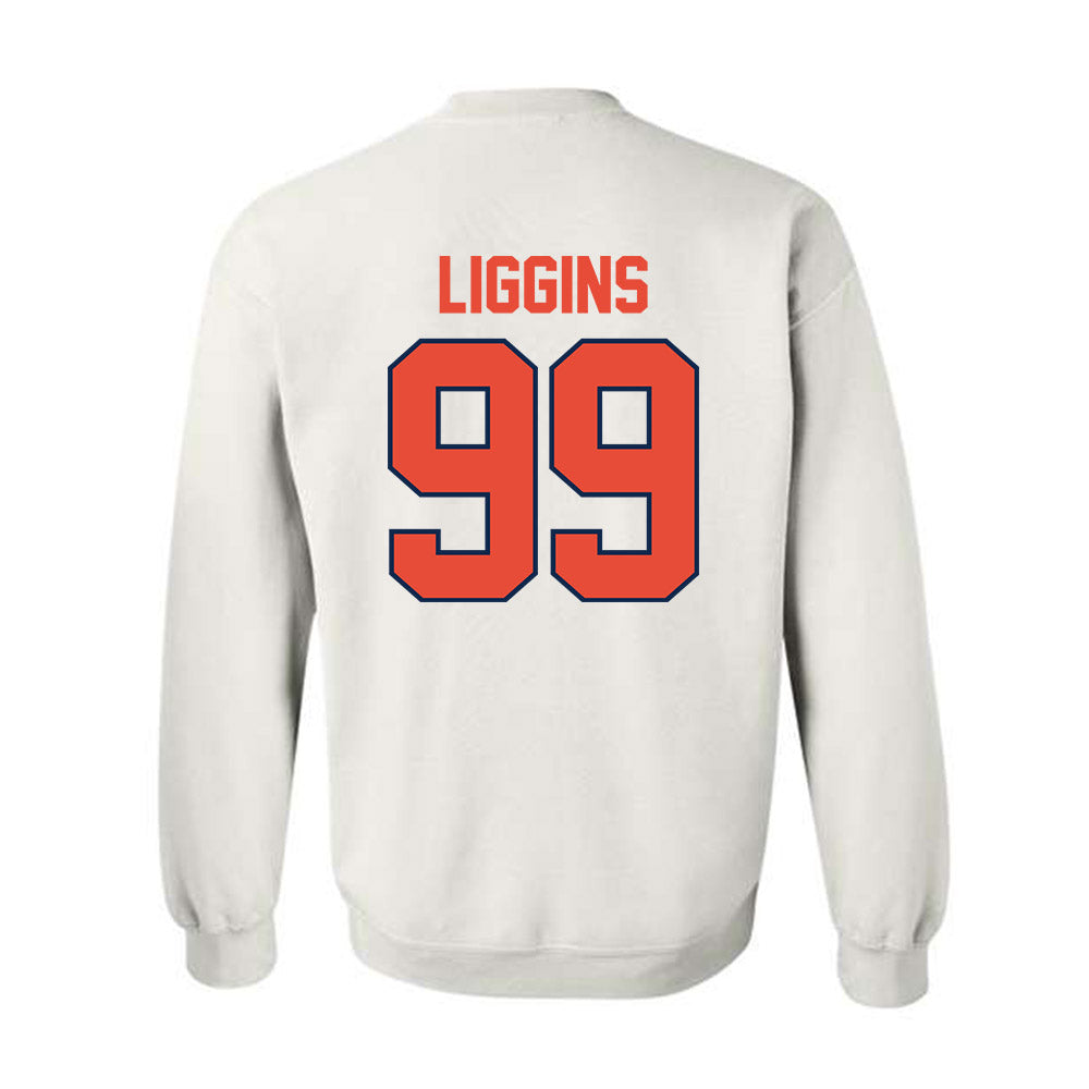 Illinois - NCAA Football : King Liggins - Classic Shersey Crewneck Sweatshirt-1
