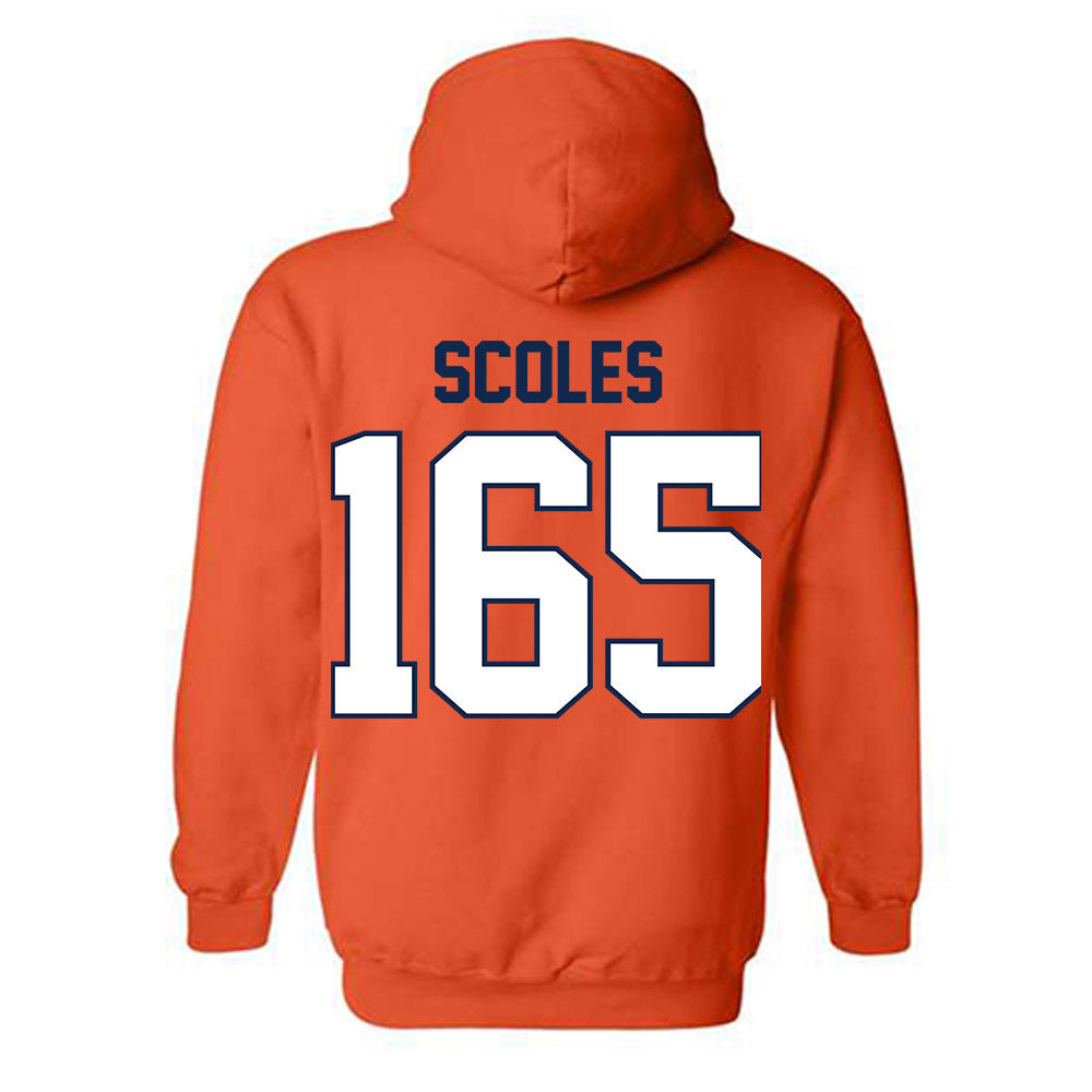 Illinois - NCAA Wrestling : Braeden Scoles - Classic Shersey Hooded Sweatshirt-1