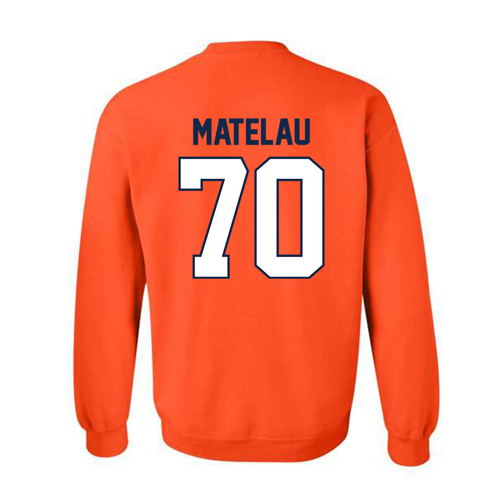 Illinois - NCAA Football : Maika Matelau - Classic Shersey Crewneck Sweatshirt-1