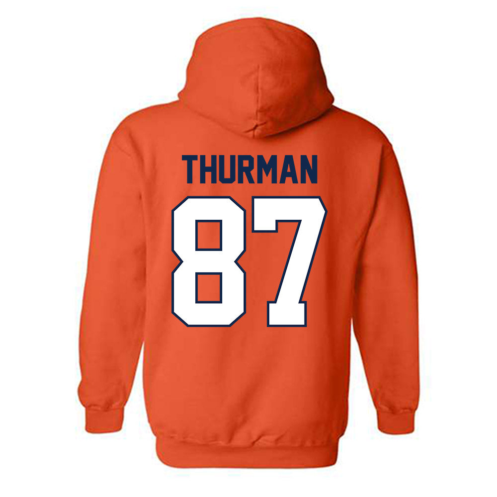 Illinois - NCAA Football : BJ Thurman - Classic Shersey Hooded Sweatshirt-1