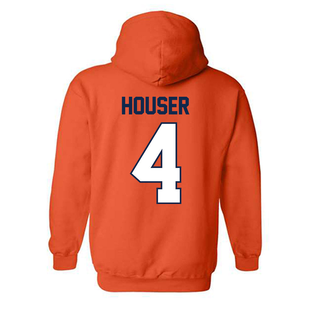 Illinois - NCAA Football : Katin Houser - Classic Shersey Hooded Sweatshirt-1