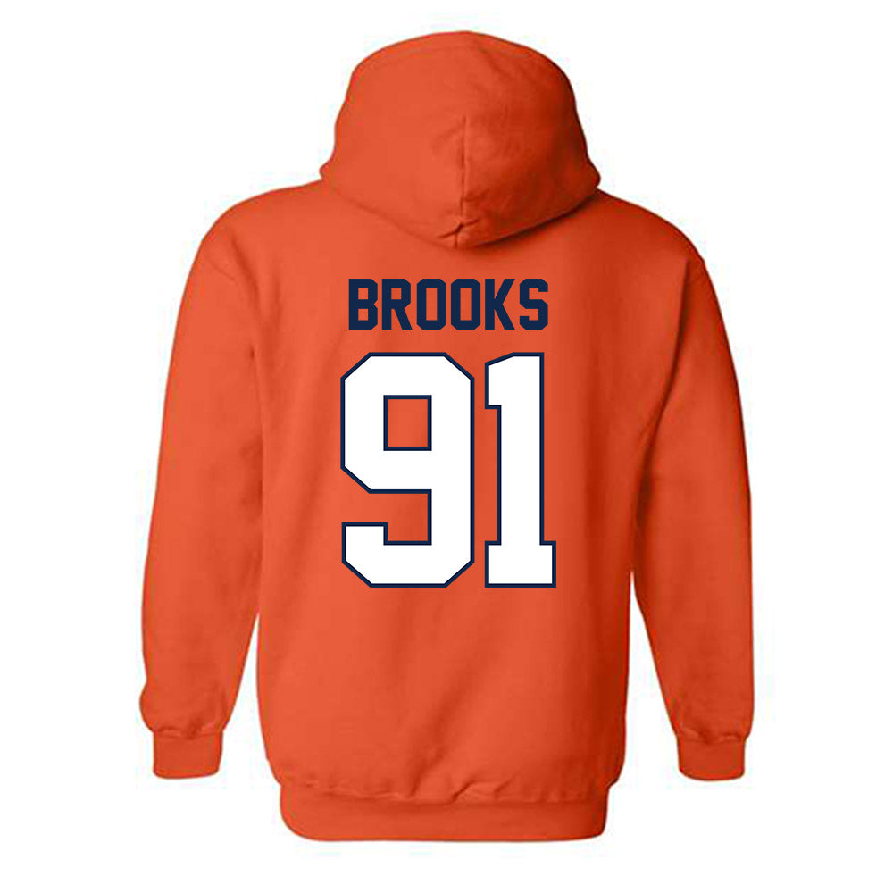 Illinois - NCAA Football : Cameron Brooks - Classic Shersey Hooded Sweatshirt-1