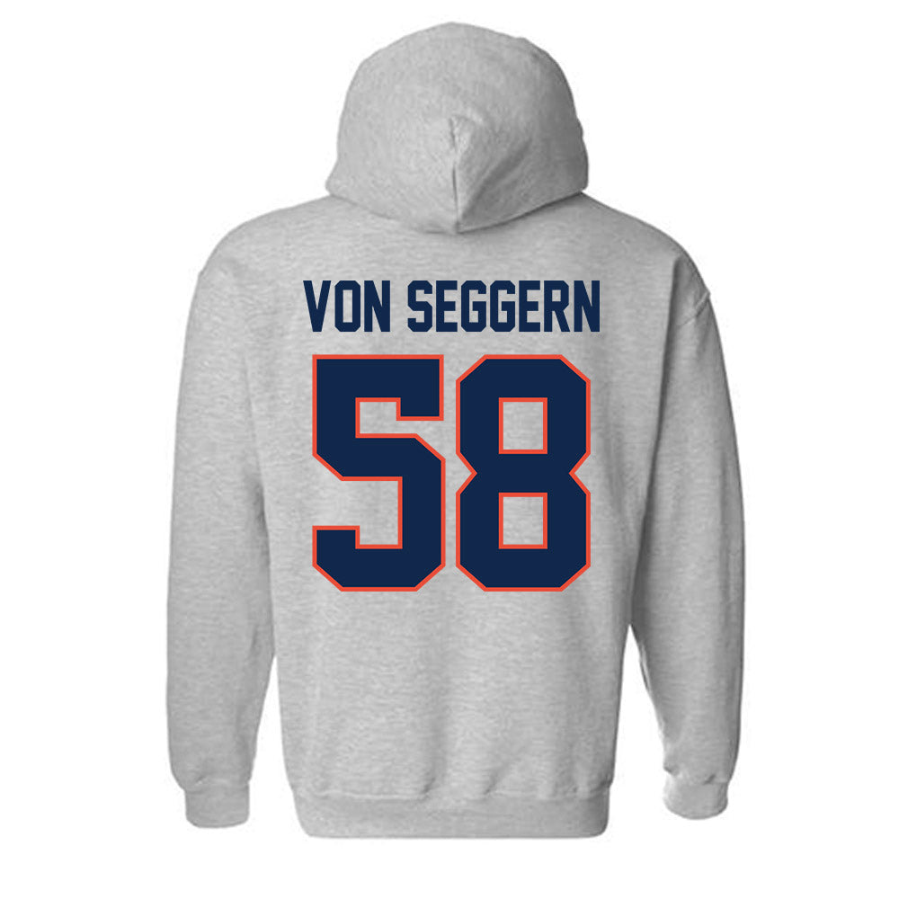 Illinois - NCAA Football : Landen Von Seggern - Classic Shersey Hooded Sweatshirt-1