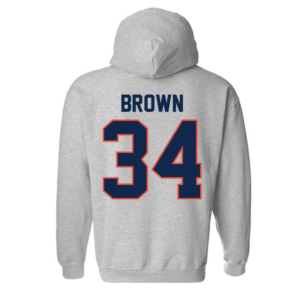 Illinois - NCAA Men's Basketball : Ethan Brown - Classic Shersey Hooded Sweatshirt-1