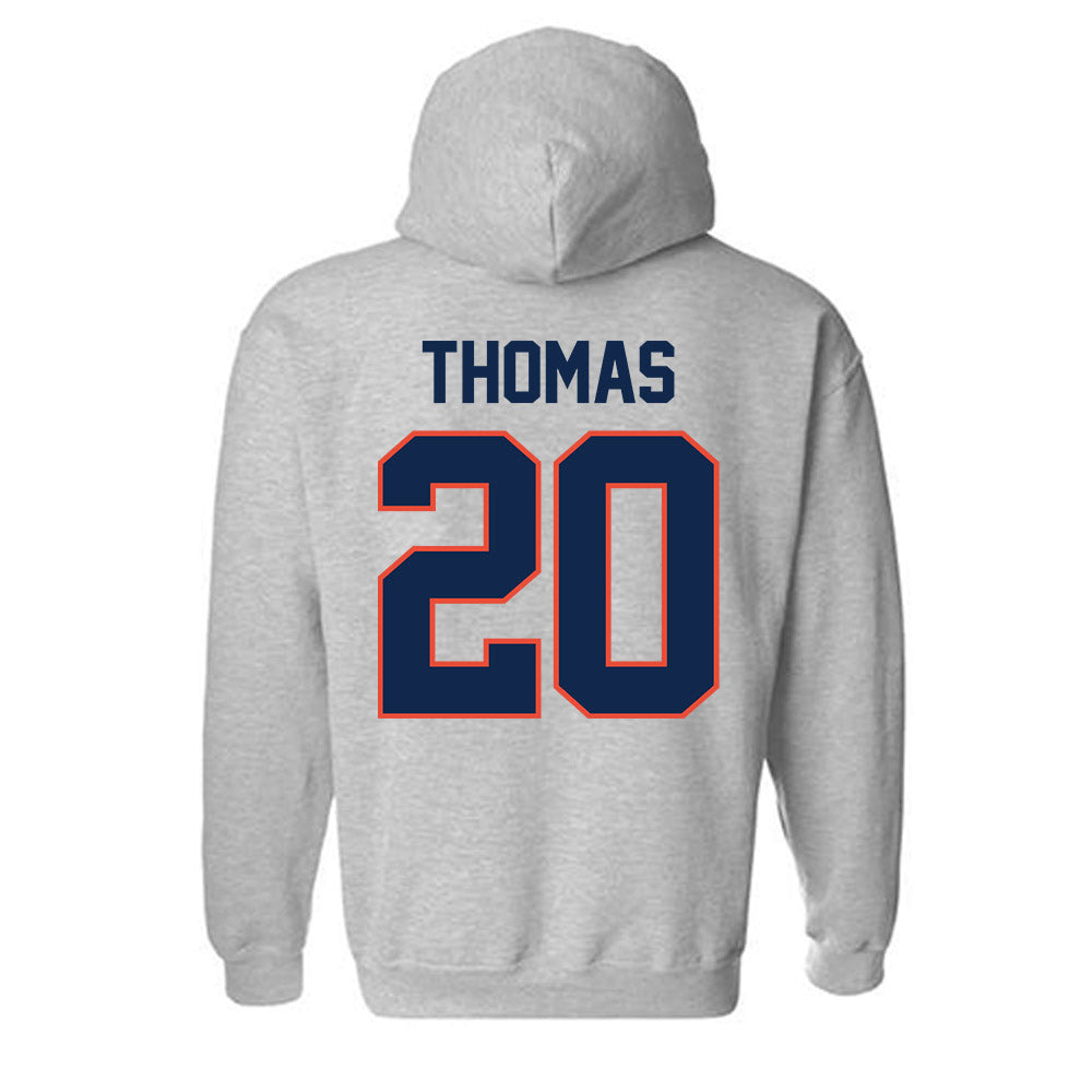 Illinois - NCAA Football : Almirian Thomas - Classic Shersey Hooded Sweatshirt-1