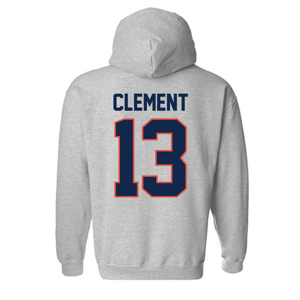 Illinois - NCAA Football : Hudson Clement - Classic Shersey Hooded Sweatshirt-1