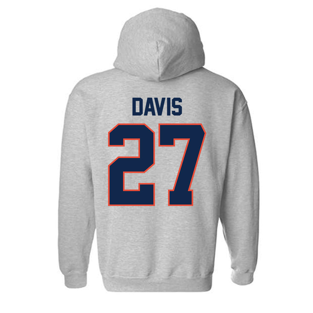 Illinois - NCAA Men's Basketball : Landon Davis - Classic Shersey Hooded Sweatshirt-1