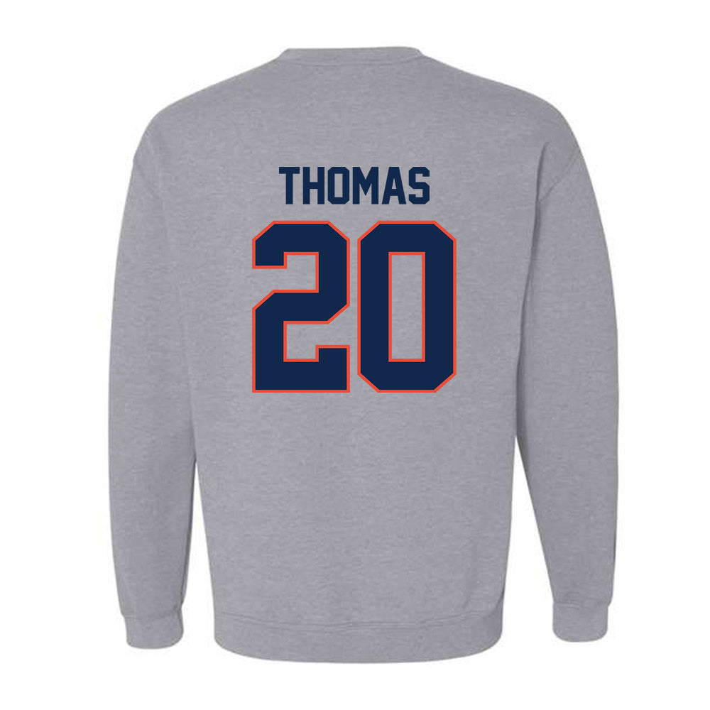 Illinois - NCAA Football : Almirian Thomas - Classic Shersey Crewneck Sweatshirt-1