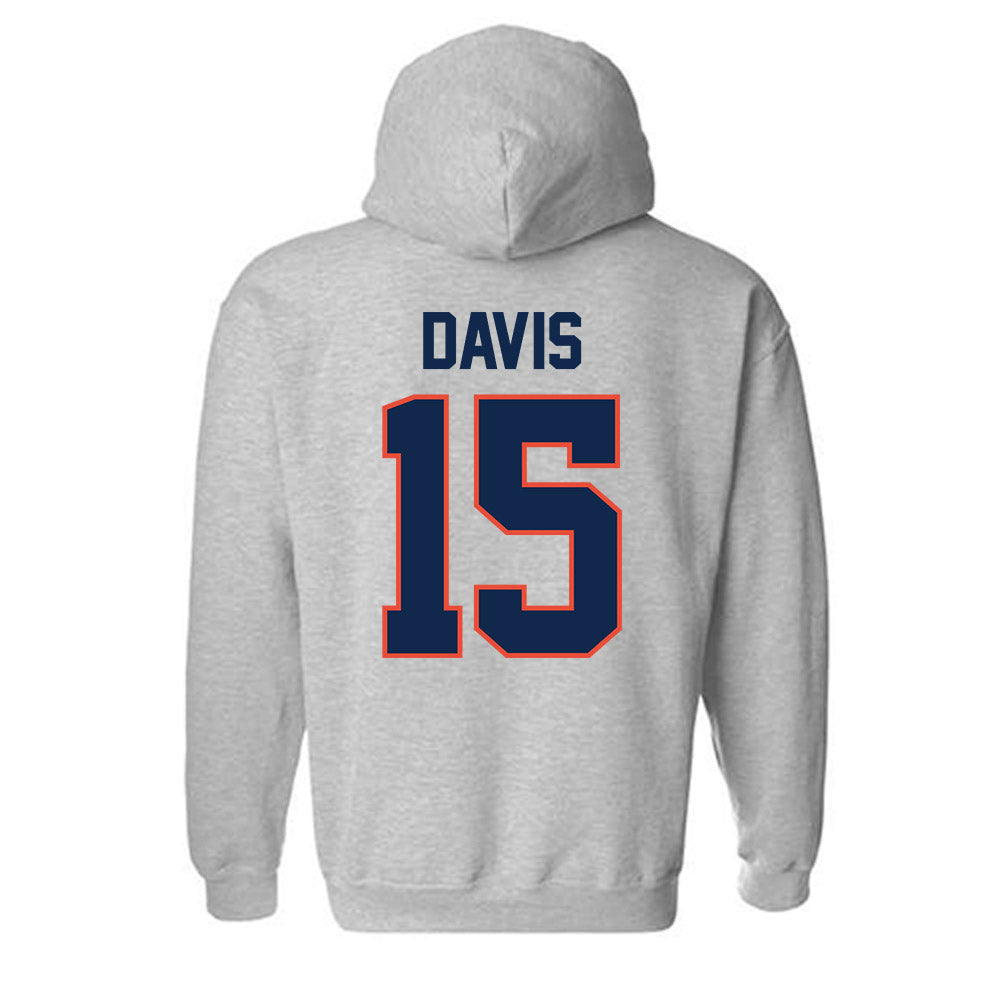 Illinois - NCAA Men's Basketball : Jake Davis - Classic Shersey Hooded Sweatshirt-1