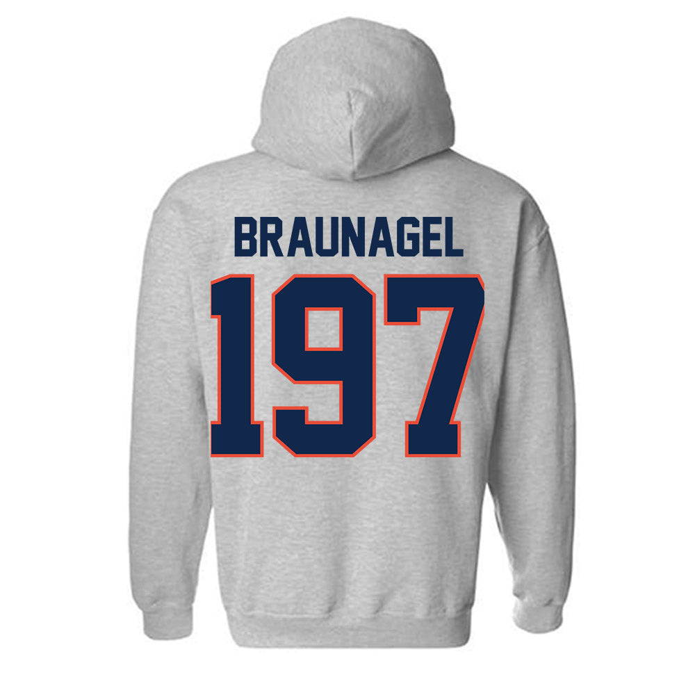 Illinois - NCAA Wrestling : Joey Braunagel - Classic Shersey Hooded Sweatshirt-1