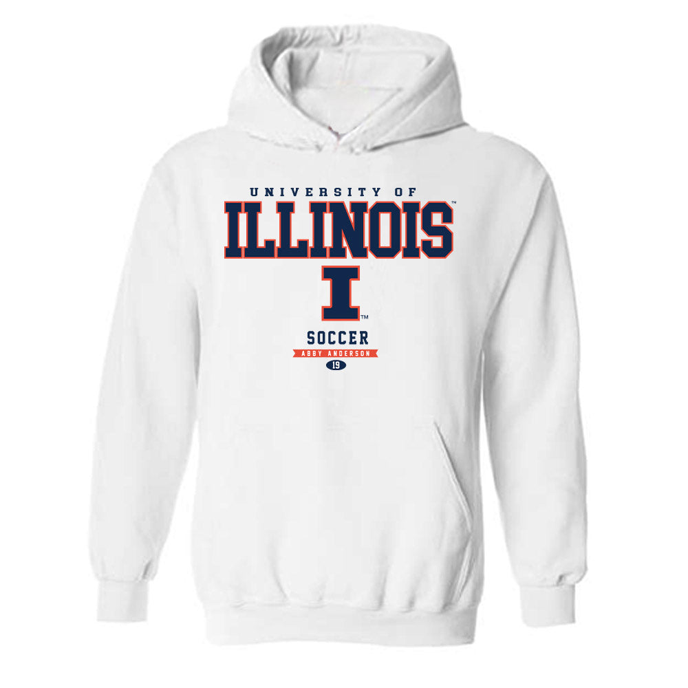Illinois - NCAA Women's Soccer : Abby Anderson - Classic Fashion Shersey Hooded Sweatshirt-0