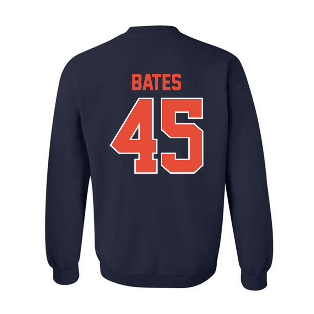 Illinois - NCAA Baseball : Zach Bates - Sports Shersey Crewneck Sweatshirt-1