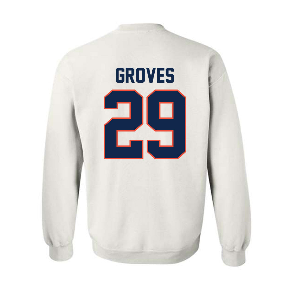 Illinois - NCAA Baseball : Nick Groves - Sports Shersey Crewneck Sweatshirt-1