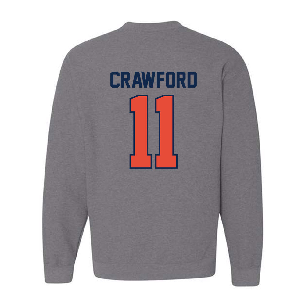 Illinois - NCAA Softball : Christina Crawford - Sports Shersey Crewneck Sweatshirt-1