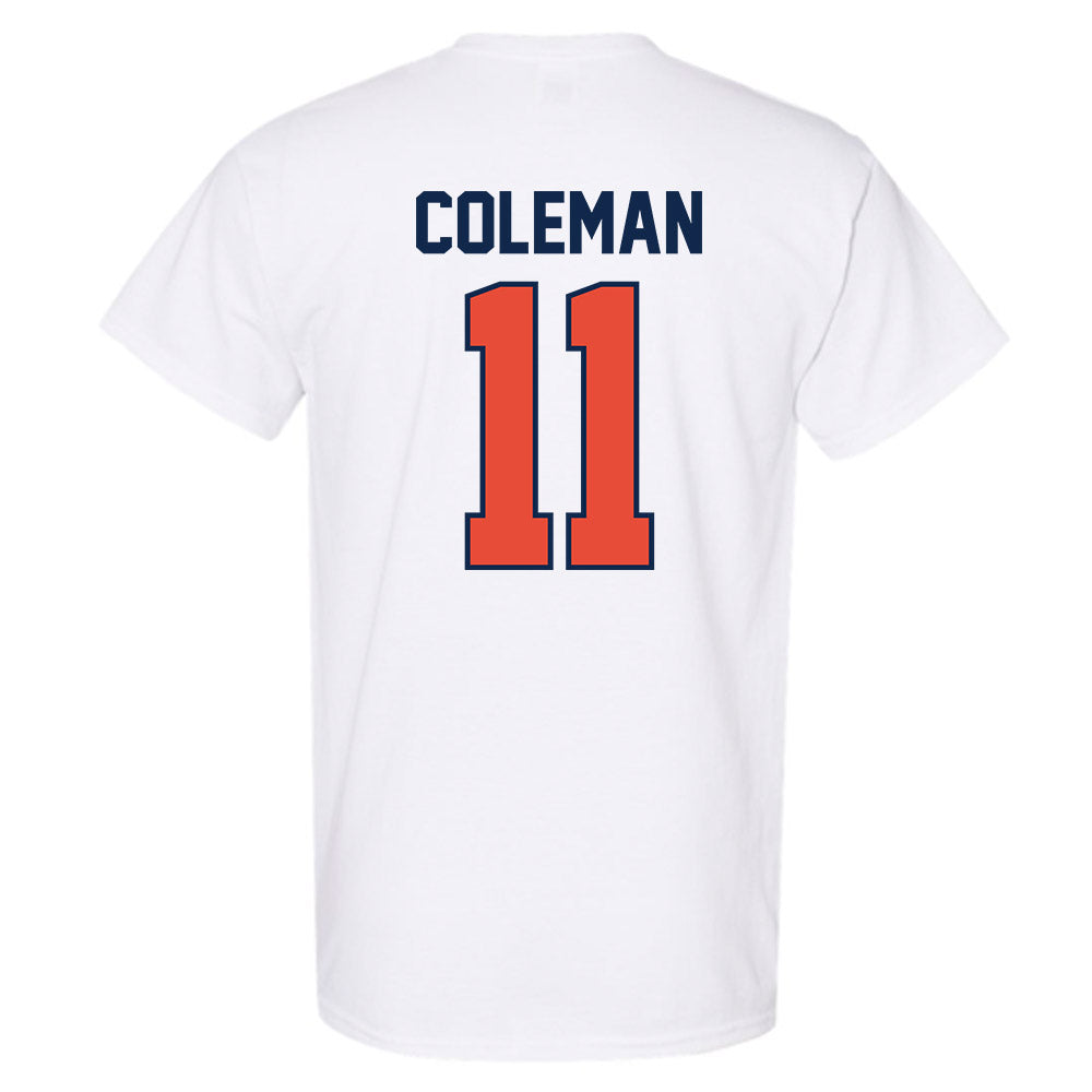 Illinois - NCAA Men's Basketball : Quentin Coleman - Sports Shersey T-Shirt-1