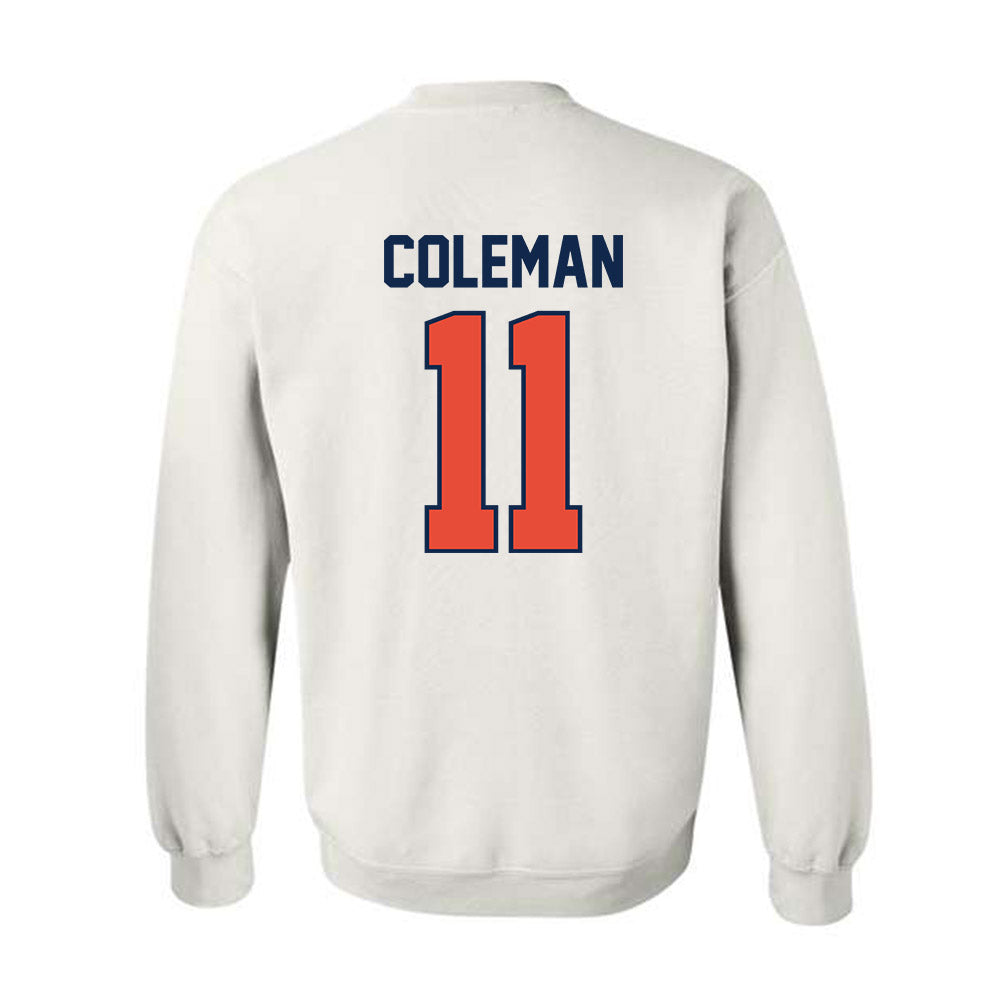 Illinois - NCAA Men's Basketball : Quentin Coleman - Sports Shersey Crewneck Sweatshirt-1