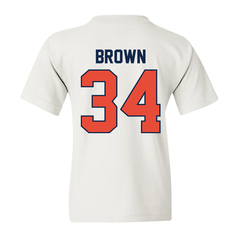 Illinois - NCAA Men's Basketball : Ethan Brown - Sports Shersey Youth T-Shirt-1