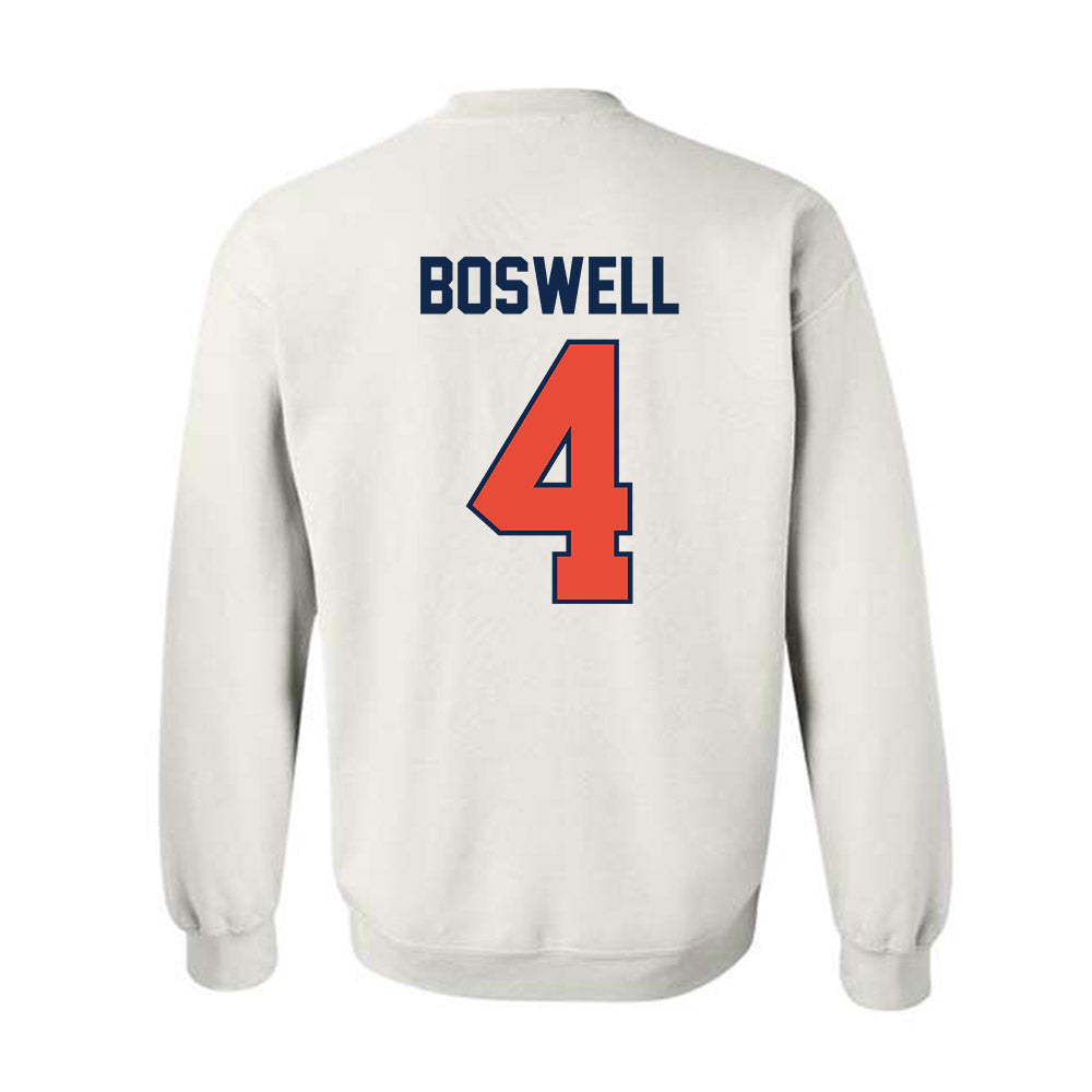 Illinois - NCAA Men's Basketball : Kylan Boswell - Sports Shersey Crewneck Sweatshirt-1