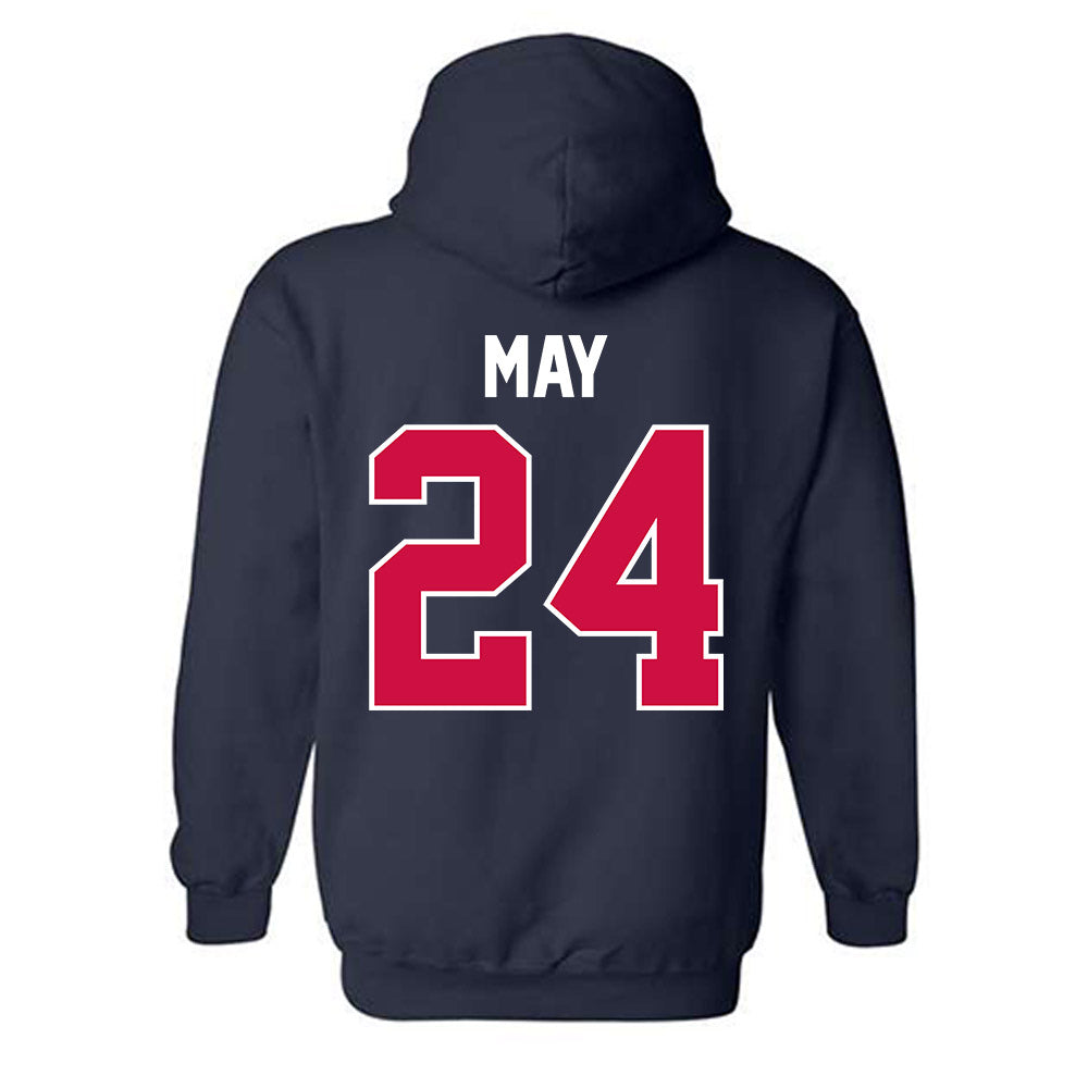 Arizona - NCAA Women's Soccer : Ashley May - Classic Shersey Hooded Sweatshirt-1