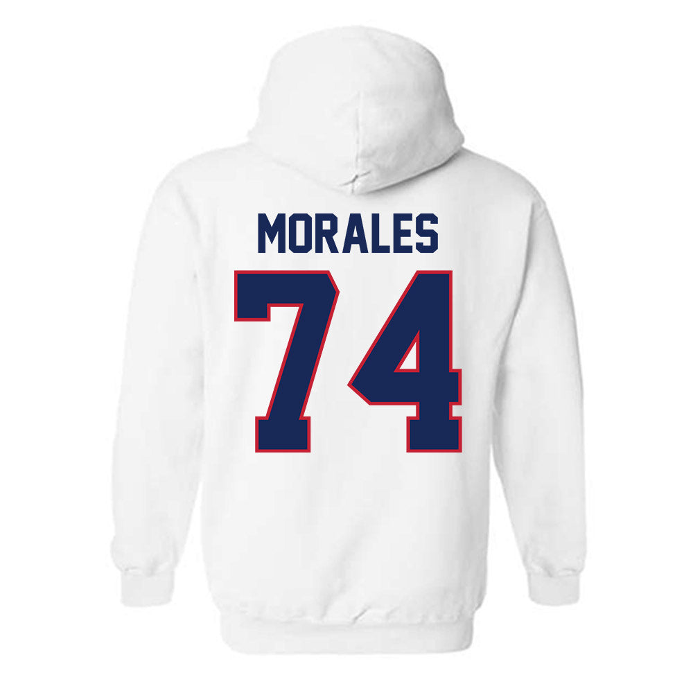 Arizona - NCAA Football : Justin Morales - Classic Shersey Hooded Sweatshirt-1